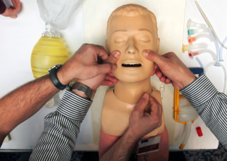 rescue courses to students on a special doll